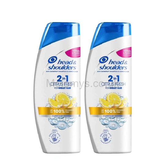 Picture of Head & Shoulders Citrus Fresh Shampoo for Greasy Hair - Pack of 2 