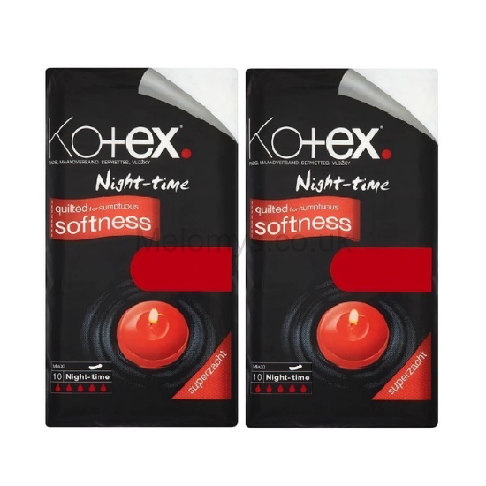 Picture of Kotex Night Time Maxi x10 - Pack of 2  