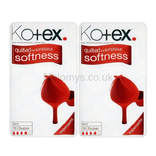 Picture of Kotex Maxi Super Pads 16 Units - Pack Of 2 