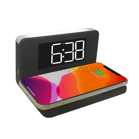 Picture of Goodmans Qi Wireless Charging Alarm Clock 