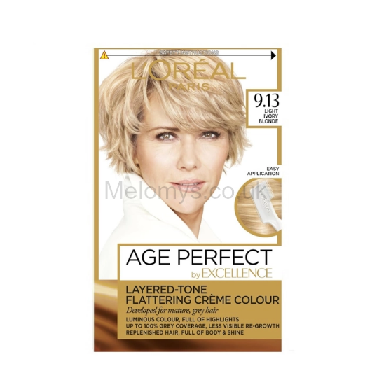 Picture of L'Oreal Excellence Age Perfect 9.13 Light Ivory Blonde Hair Dye