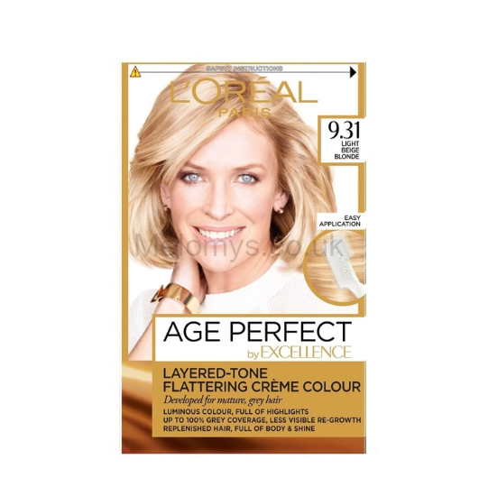 Picture of L'Oreal Excellence Age Perfect 9.31 Light Sand Blonde Hair Dye