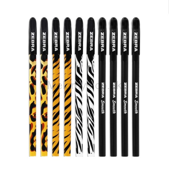 Picture of Zebra Smooth Stick Animal 8 Pens - Pack of 3