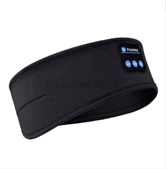 Picture of Soft Wireless Sleeping Headband Black