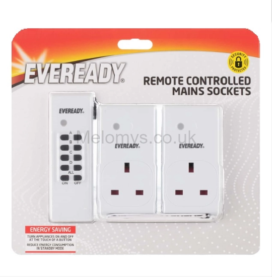 Picture of Remote Control for Mains Power Sockets - Pack Of 2