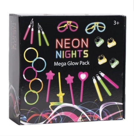 Picture of Neon Nights Mega Glow Pack With 38 Glow Sticks 