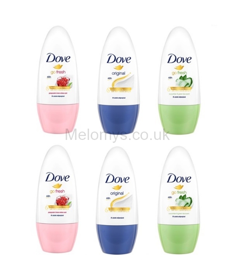 Picture of Dove Mix Roll On Deodorant 50ml - Pack of 6