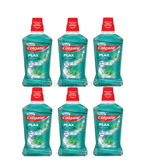 Picture of Colgate Plax Soft Mint Mouthwash 250ml - Pack of 6