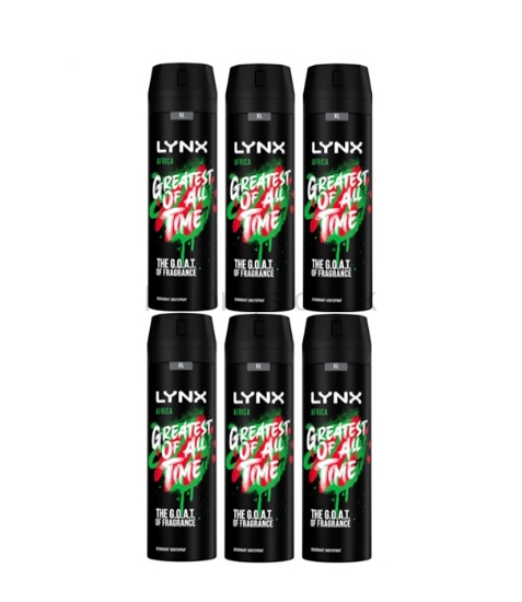 Picture of Lynx Africa Deodorant Body Spray 200ml - Pack of 6