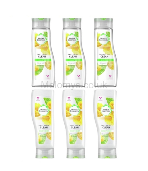 Picture of Herbal Essences Daily Detox Clean Shampoo & Conditioner 400ml - Pack of 6
