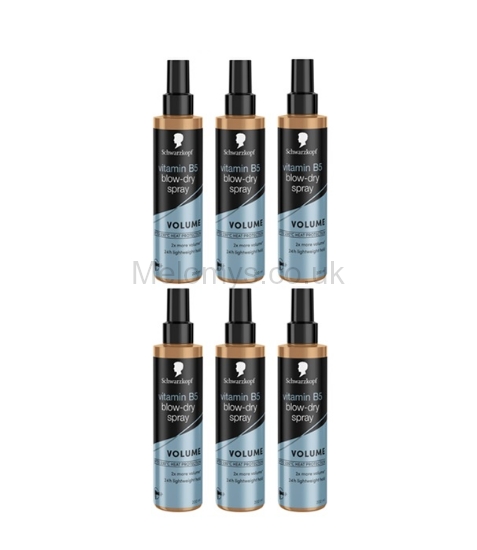 Picture of Schwarzkopf Vitamin B5 Blow Dry Hair Spray 200ml - Pack of 6