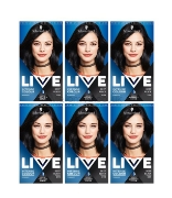 Picture of Schwarzkopf Live Deep Black 99 Permanent Hair Dye - Pack of 6