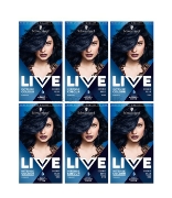 Picture of Schwarzkopf Live Cosmic Blue 90 Permanent Hair Dye - Pack of 6