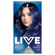 Picture of Schwarzkopf Live Blue Mercury U67 Urban Metallics Permanent Hair Dye - Pack of 6