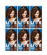 Picture of Schwarzkopf Live Intense Colour 88 Urban Brown Hair Dye - Pack of 6