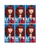 Picture of Schwarzkopf Live Red Passion 43 Permanent Hair Dye - Pack of 6