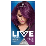 Picture of Schwarzkopf Live Amethyst Chrome U69 Metallics Purple Permanent Hair Dye - Pack of 6