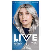 Picture of Schwarzkopf Live Metallic Silver U71 Urban Metallics Permanent Hair Dye - Pack of 6