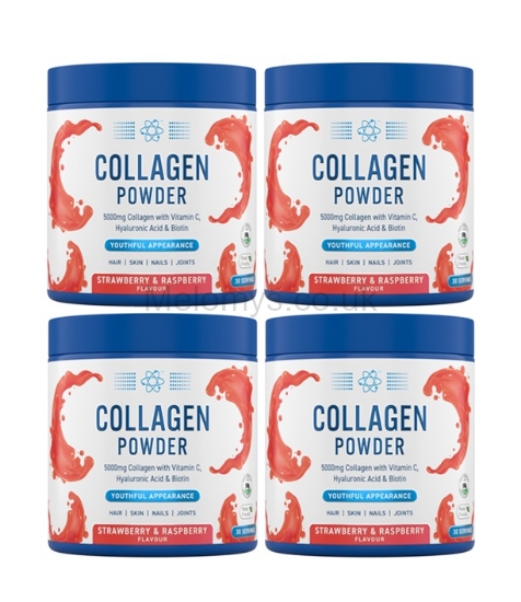 Picture of  Collagen Powder Strawberry & Raspberry 165g - Pack of 4