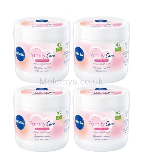 Picture of NIVEA Family Care Sensitive Moisturising Cream 450ml - Pack of 4