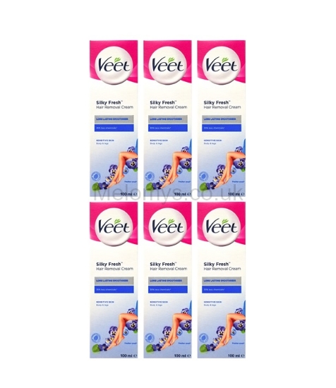 Picture of Veet Hair Removal Cream Sensitive Skin 100ml - Pack of 6