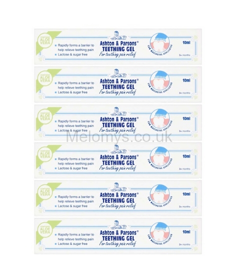 Picture of  Ashton & Parsons Teething Gel 10ml - Pack of 6