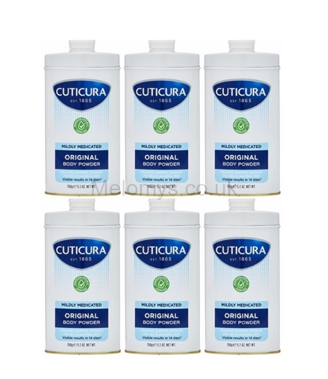 Picture of Cuticura Mildly Medicate Body Powder 150g - Pack of 6