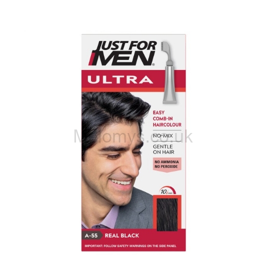 Picture of Just For Men Ultra Hair Dye Real Black A-55