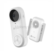 Picture of EZVIZ DB2 2K Video Doorbell Kit Battery-Powered Smart Motion Detection White