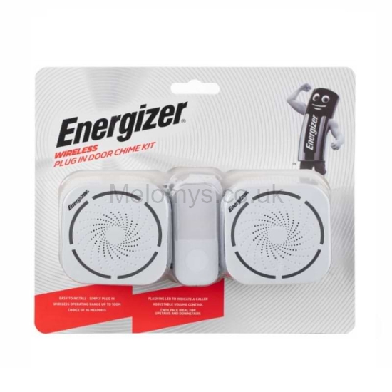 Picture of Energizer Wireless Plug-In Door Bell Chime Kit 2pk 